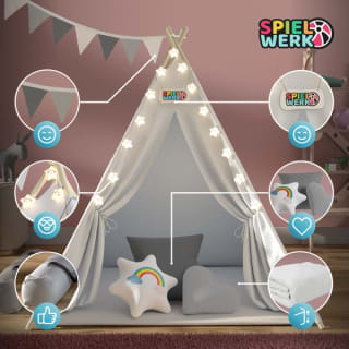 Spielwerk Tipi Speeltent 160x130x130cm voor €56,95