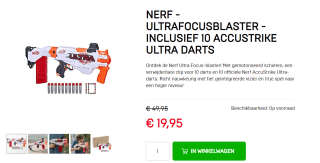 NERF Ultra Focus Motorized Blaster, 10-Dart Clip voor €19,95 bij Dagknaller