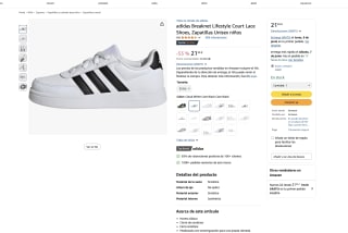 Zapatillas Adidas tallaje hasta 38⅔ PVP a solo 21,35€