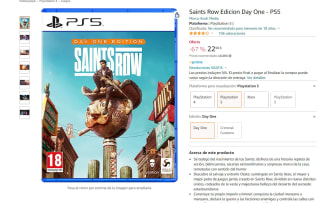 Videojuego para Ps5 Saints Row Edicion Day One por 22,89€