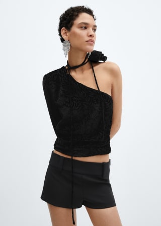 Blusa terciopelo maxi flor para Mujer por 4.99€