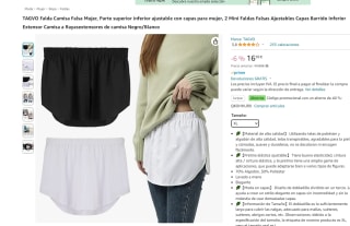 Falda Camisa Falsa para mujer por 10,19€