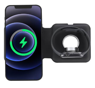 Cargador inalámbrico Qi 3 en 1 a 17.37€