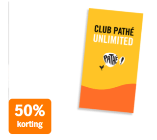 Club Pathé Unlimited abonnement met 50% korting bij de AH
