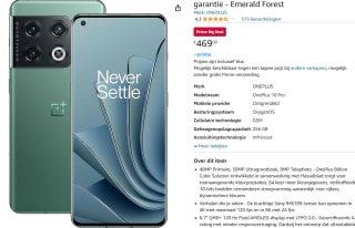 OnePlus 10 Pro 5G 12 GB RAM 256 GB voor €469 bij Amazon.nl