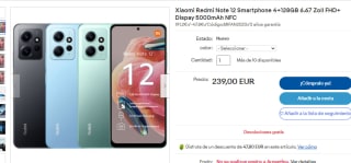 Xiaomi Redmi Note 12 4+128GB 6.67" por 191.20€