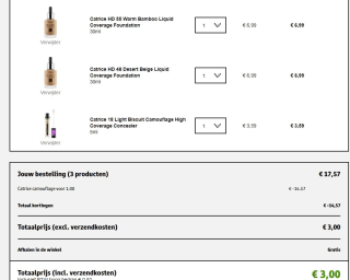 Catrice Liquid Camouflage en Coverage Foundation voor €1 bij Kruidvat