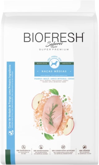 Ração da Biofresh Super Premium de Frango de 10,1kg - R$ 275,31
