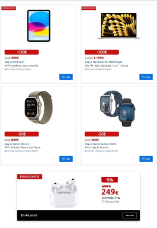 Ofertas Apple Days en Carrefour.
