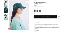 Gorra pana verde logo HI&BYE por 3,99€
