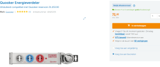 Quooker Energieverdeler voor Quooker en Cube - Combiregelaar voor €72,42 bij Warmteservise
