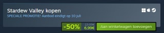 Stardew Valley voor €6,99 via Steam