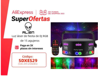 Proyector de luz Alien láser RGB a 48,17€