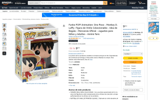 Funko POP! One Piece Monkey D Luffy por 9,99€