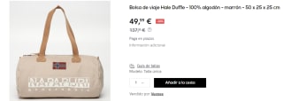 Bolsa de viaje Napapijiri Hale Duffle por 49.99€