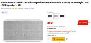 Audio Pro C10 MkII - Draadloze speakers met Bluetooth voor €269 bij Bol