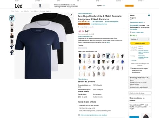 Camisetas Hugo Boss Hombre por solo 24,60€