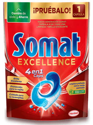 Muestra gratis Capsulas lavavajillas Somat Excellence 4 en 1