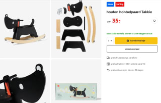 Takkie hobbelpaard voor €35 bij HEMA