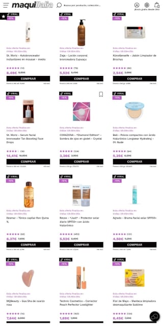 -15% de Descuento en Virales.