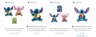 2 Medium knuffels Stitch Attacks Snacks voor €40 in de Disney store