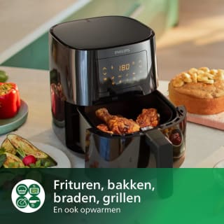 Airfryer Philips AirFryer XL Spectre HD9270/90 voor €113,99 bij Amazon