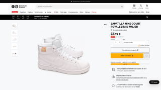 Zapatilla Nike Court Royale 2 Mid Mujer por 33,99€