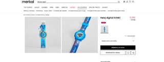 Reloj digital infantil SONIC por 6,99€