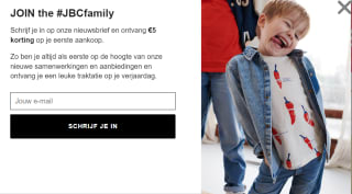 €5 korting bij inschrijven op de JBC nieuwsbrief