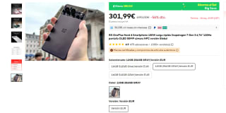 OnePlus Nord 4 5G de 12GB/256GB por 296,99€
