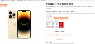 Apple Iphone 14 Pro 256GB - Oro por 1105.84€