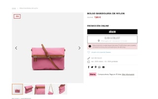 bolso bandolera de nylon de misako por 7,80€