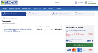 10€ de descuento en Euromaster Neumáticos (exclusivo)