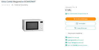 Etna Combi Magnetron ECM153WIT voor €129 bij Art & Craft