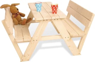 Pinolino Kinderpicknicktafel Nicki met rugleuning voor €26,48 dmv code bij Babymarkt