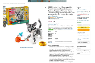 LEGO Creator 3 en 1 Gato Juguetón por solo 18,74€