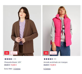 Descuentos en abrigos los tenemos desde 6€ (hasta -70% descuento)