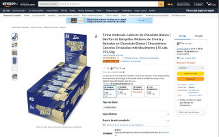 Tirma Ambrosía Cubierta de Chocolate blanco por 6,90€