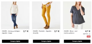 Ropa infantil y mujer Okaïdi desde solo 0,99€ alucina