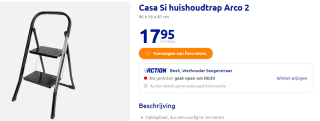 Casa Si huishoudtrap Arco 2 46 x 56 x 81 cm voor €17.95 bij de action