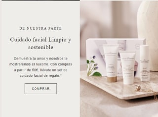 Regalo cremas cuidado facial por compras +50€