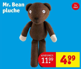 Mr Bean Teddybeer voor €4,99 bij Kruidvat