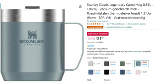 Classic Legendary Camp mok 35 cl voor €21,89 bij Amazon