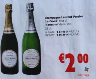 Prijsfout?! Champagne Laurent-Perrier voor €2