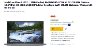 Dell Latitude 5550 (MXHGY) voor €999 bij Bol