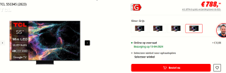 TCL 55C845 QD-miniLED 4K, Google TV, 144Hz, 55-inch televisie voor €788 bij de MediaMarkt
