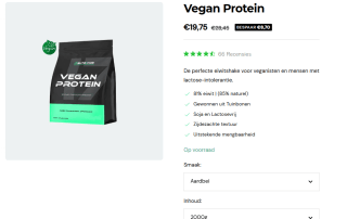 Vegan proteïn 2 KG voor €19,75 bij 17nutrition