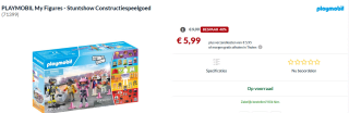 Playmobil My Figures: Stuntshow (71399) voor €5,99 bij Alternate