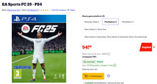 EA Sports FC 25 voor PS4 voor €54,99 bij Bol