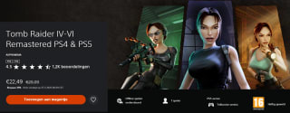 Tomb Raider IV-VI Remastered PS4 & PS5 voor €22,49 in de Playstation Store